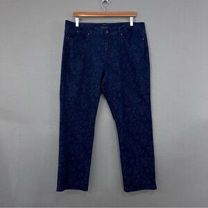 Talbots Blue Floral Heritage Denim Jeans